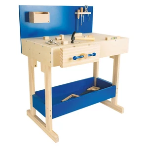Pequeño Juguete para Pie Banco de Trabajo Azul con Accesorios - Imagen 1 de 1