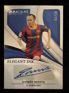 2024-25 Immacolata Calcio Andres Iniesta Auto 2/25 Autografo FC Barcelona  - Foto 1 di 2