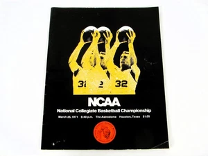 1971 NCAA Basketball Final Four Championship Program Bill Walton Cover - Picture 1 of 2