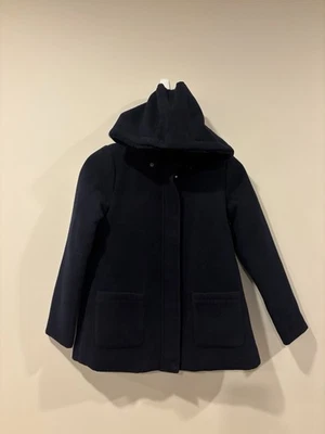 Mayoral Girl's Navy Blue Parka Coat Heavy Fur Lined Removable Hood size 12 - Image 1 of 4