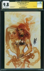 George Perez's Sirens #1 NYCC 2014 Variant CGC 9.8 SIGNED Adam Hughes Virgin JSA - Picture 1 of 1