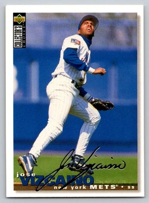 1995 Collector's Choice #316 Jose Vizcaino Silver Signature - Image 1 of 2