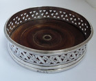 STUNNING ENGLISH ANTIQUE 18TH CENTURY GEORGIAN 1792 STERLING SILVER WINE COASTER