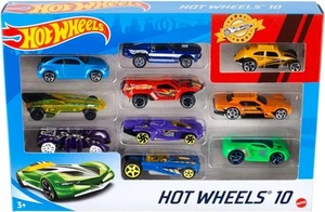 Hot Wheels Spielzeugautos & Trucks 10er Pack, 10er Set Fahrzeuge im Maßstab 1:64, 10er Pack - Bild 1 von 9