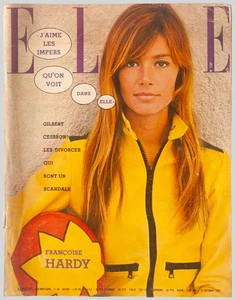 'ELLE' FRENCH VINTAGE MAGAZINE FRANCOISE HARDY COVER 5 OCTOBER 1967 - Picture 1 of 4