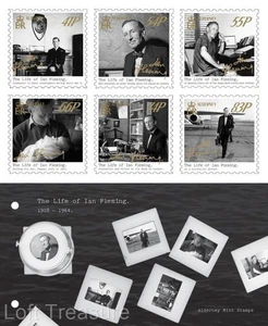 Alderney Stamps: "Life of Ian Fleming" Presentation Pack 2014 - Picture 1 of 5