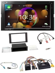 JVC DAB Lenkrad 2DIN Bluetooth USB Autoradio für Seat Leon 2012-2020 PDC Display - Bild 1 von 12