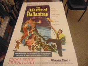 MASTER OF BALLANTRAE/ORIG. U.S. 1 SHEET MOVIE POSTER (ERROL FLYNN) N39 - Picture 1 of 1