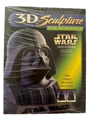 TOTALMENTE NUEVO Star Wars Darth Vader Capa Puzzle Escultura 3D - Todavía en Envoltura Retráctil Foto 1 de 4