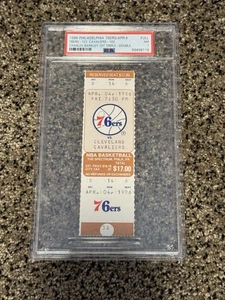 1986 CHARLES BARKLEY 1ST CAREER TRIPLE DOUBLE FULL TICKET PSA 7 76ers NBA - Picture 1 of 3