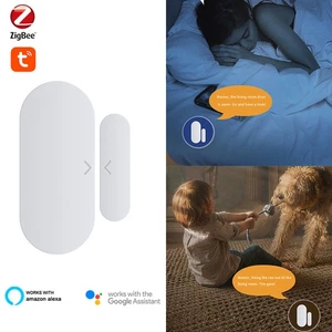 Smart Life Tuya ZigBee Hub Wireless Door Window Contact Sensor App Remote Alarm - Picture 1 of 15