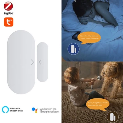 Smart Life Tuya ZigBee Hub Wireless Door Window Contact Sensor App Remote Alarm - Image 1 of 4