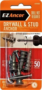E-Z ANCOR 29503 Stud Solver #7 1-1/4-in Alloy Self-Drilling Drywall Anchors 4-Pk - Picture 1 of 3