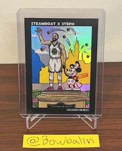 Stephen Curry With Steamboat Willie Sticker WCCS Exclusive Canvas Marketing - Picture 1 of 5