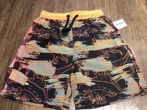 NWT boys size 7 dinosaur swim trunks - Picture 1 of 2