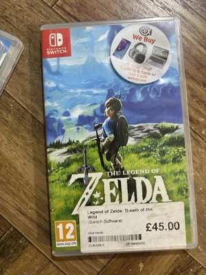 Cartucho de juego Nintendo Switch the Legend of Zelda: Breath of the Wild. Pegi 12 Foto 1 de 2