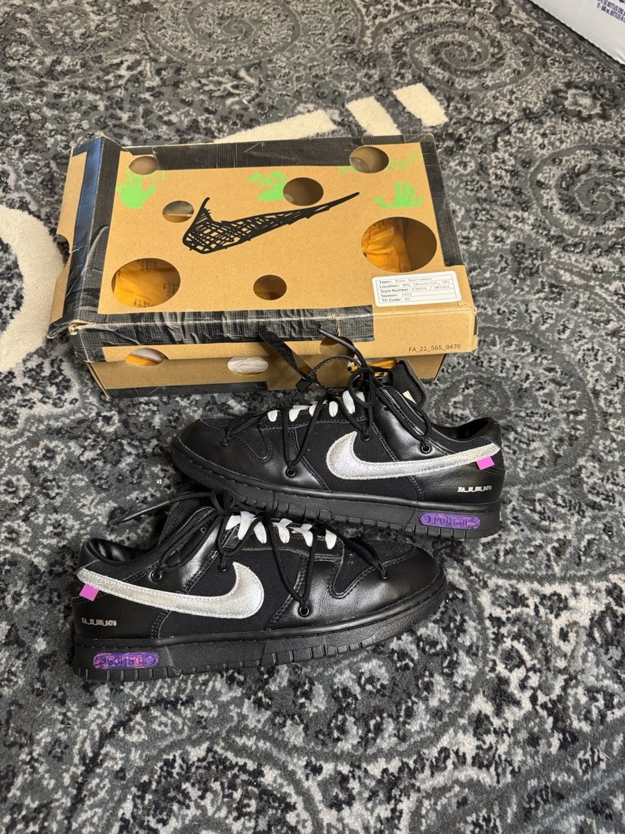 Nike Off-White x Dunk Low Lot 43 of 50 for Sale Nike Off-White x Dunk Low Lot 43 of 50 for Sale