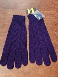 NUEVO Guantes Rugby Por Ralph Lauren Púrpura Nuevos con Etiquetas Invierno Retirado Nuevos con Etiquetas Nuevo en Lote Antiguo - Imagen 1 de 14