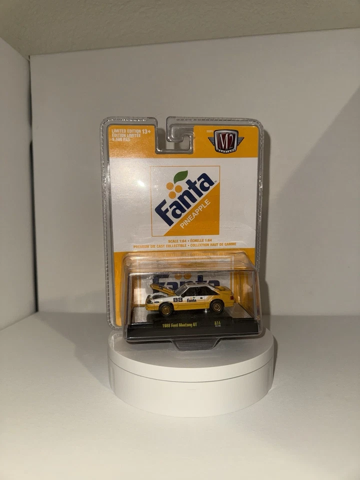 M2 Machines Fanta Pineapple 1988 Ford Mustang GT  - Image 1 of 4