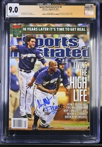 2011 Sports Illustrated #v115 #8 August 29 Nyjer Morgan Auto CGC 9.0 - Picture 1 of 2