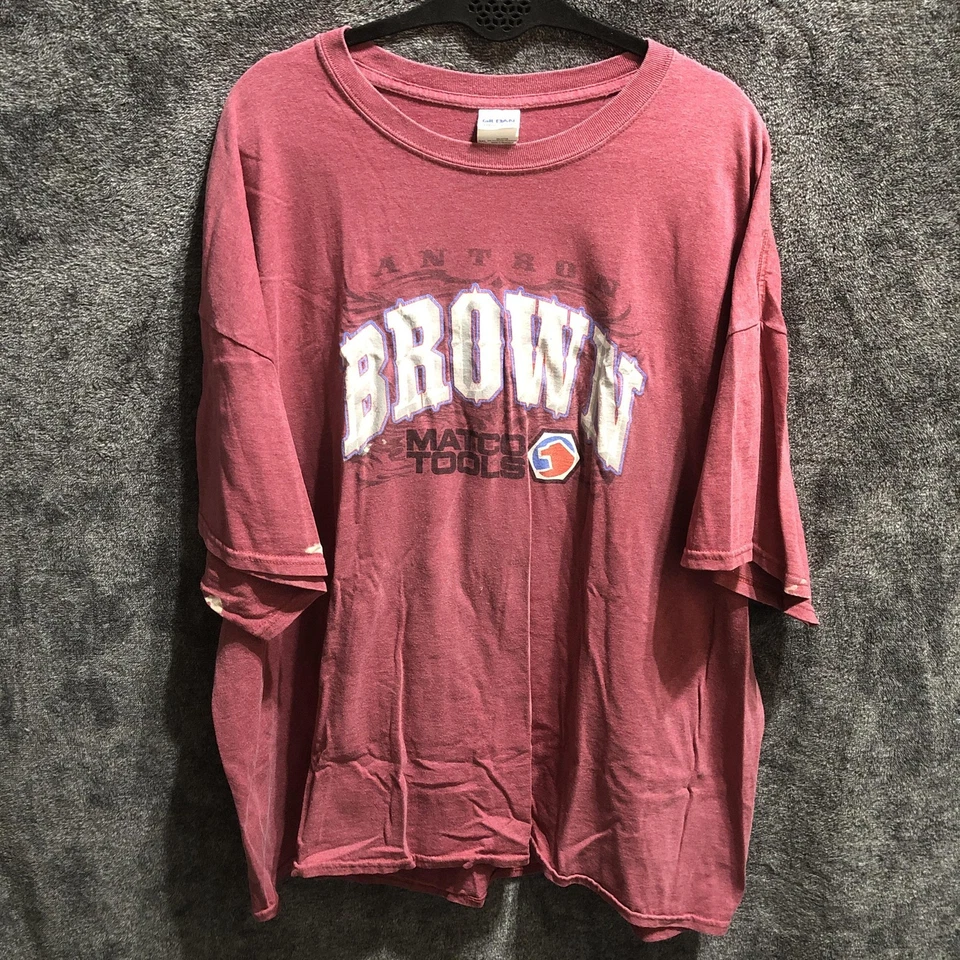 Camiseta Antron Marrón Para Hombres 3XL Roja NHRA Drag Racing Matco Tools Toyota Foto 1 de 4