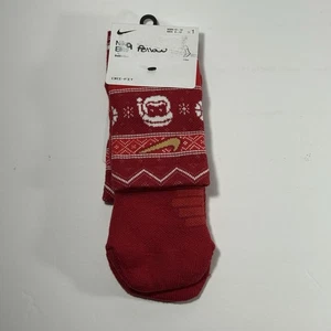 Nike ELITE Crew DRI-FIT Baloncesto Feo Navidad Calcetines Hombres 8-12 Mujeres 10-13 - Imagen 1 de 3