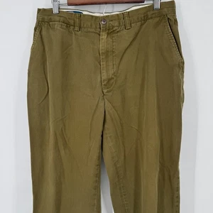Polo Ralph Lauren Prospect Olive Green Cotton Chino Pants Mens Size 34x30** - Picture 1 of 6