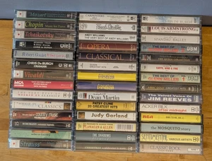 45 x Mixed Cassette Tape Job Lot - Classical / Easy Listening / Abba / Queen Etc - Picture 1 of 7