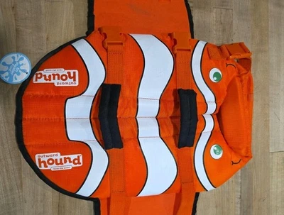 Dog Life Vest Jacket Fun Fish Floatie Finding Nemo Outward Hound Size Med  NWT - Image 1 of 4