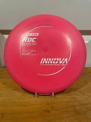 KC Pro Roc Innova Mid-Range Disc Golf Disc - Pink - 180g - Lightly Played - Image 1 of 3