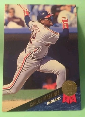 1993 Leaf #347 Carlos Martinez - Cleveland Indians  - Image 1 of 2