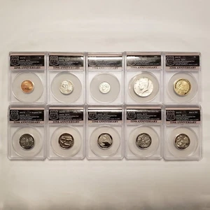 2017-S Enhanced Uncirculated FDOI 10 Coin Set - ANACS EU 70 - SKU-Q2041 - Picture 1 of 7