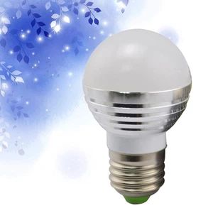 E27 3W RGB Smart Light Bulb Dimmable RGB LED Bulb with Remote - Picture 1 of 8