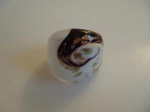Anillo de cristal de Murano original cristal de Murano joyería artista hecho a mano ÚNICO Ø 18 - Imagen 1 de 8