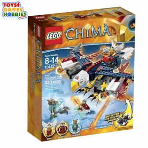 *NEW* LEGO Legends of Chima Eris's Fire Eagle Flyer 70142 Lagravis Strainor Lion - Picture 1 of 4