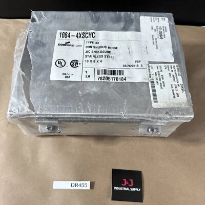 Nuevo gabinete de acero inoxidable Cooper B-Line 1084-4XSCHC 10x8x4 🇺🇸 Foto 1 de 4