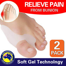 2 Silicone Gel Bunion Protector Toe Straightener Separator Alignment Pain Relief