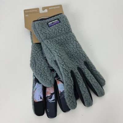 Patagonia Retro Pile Guantes XL Cálidos Piel de Oveja Pantalla Táctil Unisex Nuevo Verde Foto 1 de 4