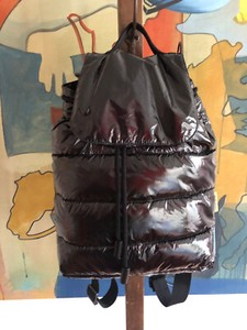 Like NWT Noize Leyla Shiny Black Womens Backpack Quilted Vegan Recycled Material