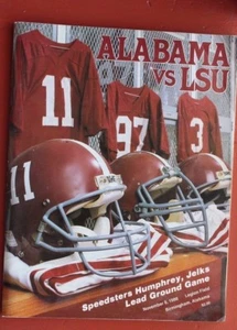 1986 LSU VS ALABAMA FOOTBALL PROGRAMM - Bild 1 von 1