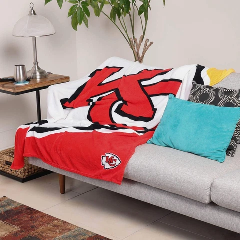 Kansas City Chiefs Warm Throw Blanket Winter Soft Sherpa Fleece Blanket Gifts Cover