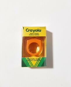 New Crayola Write&Wear Crayon Ring Orange Color Kids Accessorie & Painting 