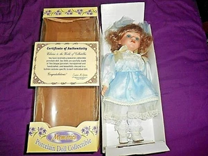 MEMORIES COLLECTIBLE PORCELAIN DOLL IN BOX WITH CERTIFICATE OF AUTHENTICITY - Picture 1 of 8