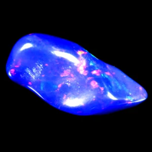 2.96 ct Romantic Fancy Cut (17 x 8 mm) Ethiopia Play of Colors Blue Opal - Picture 1 of 1