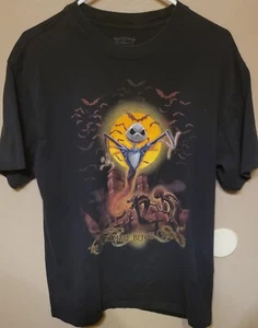 Tim Burton's Nightmare Before Christmas Graphic Tshirt Jack's Spirit and Grave L - Imagen 1 de 2