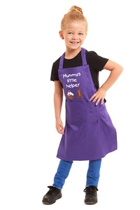 Mummys Little Helper Kids Apron Painting Kitchen Cooking Chef Apron for Kids - Picture 1 of 10
