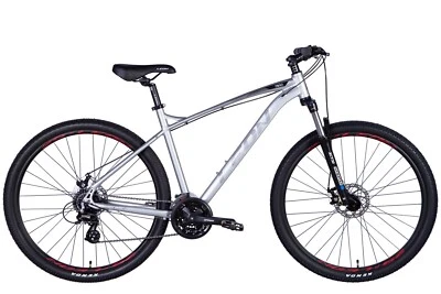 Mountainbike MTB 29 " Alluminio Freno a Disco Argento Rh 51 CM Bicicletta - Immagine 1 di 3