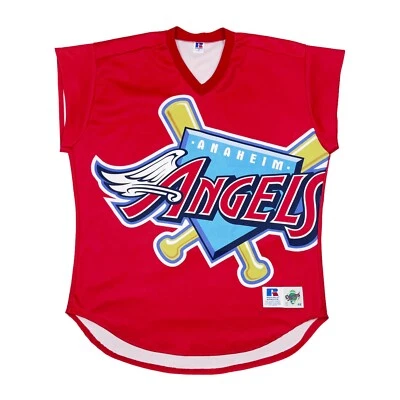 VTG ANAHEIM ANGELS #16 ANDERSON “TATC” AUTHENTIC RUSSELL ATHLETIC JERSEY SIZE 48 - Image 1 of 4