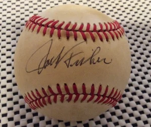 JACK FISHER SIGNED NL BASEBALL New York Mets Ted Williams Last At Bat HR - Picture 1 of 2