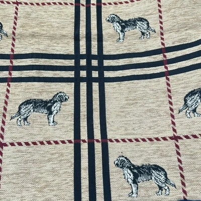 "Tapiz estampado perro tela corte 52x55"" acolchado costura artesanal" Foto 1 de 4